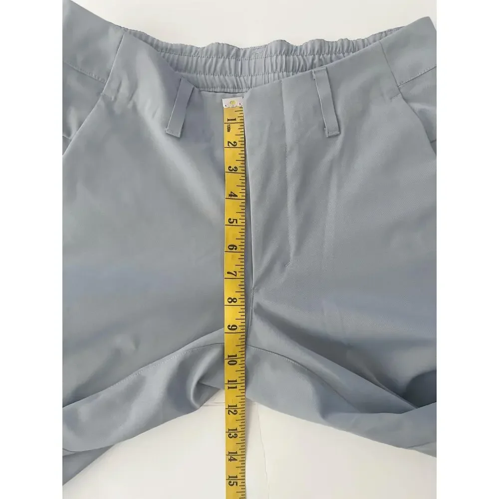 Lululemon Fixed Waist Pants Men 31 Gray Rain Hiking Elastic Waist Cargo Pockets